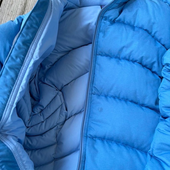 Patagonia Women Sky Blue Puffer Jacket Large - Picture 2 of 5